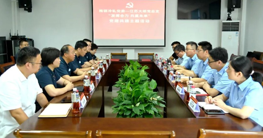 梅钢冷轧党委与江苏304永利集团党总支发展党建共建主题活动