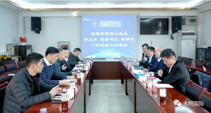 宝钢股份梅山基地党委书记、董事长祁卫东一行来访304永利集团