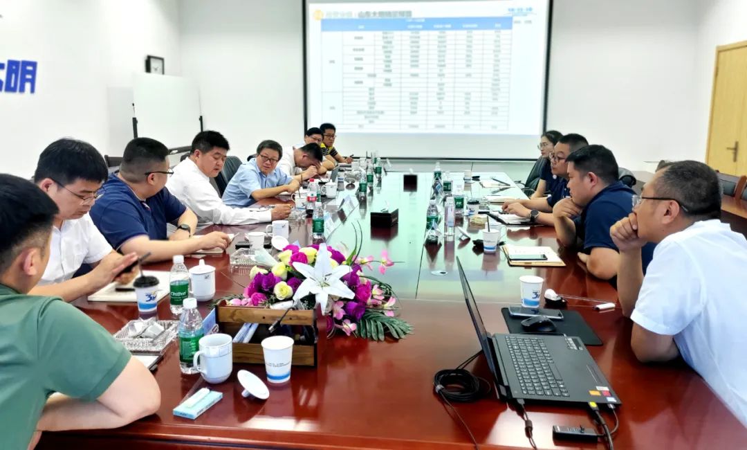 互换互通，，，，，，携手共进！山钢股份营销总公司辅导带队来访304永利集团洛阳加工中心
